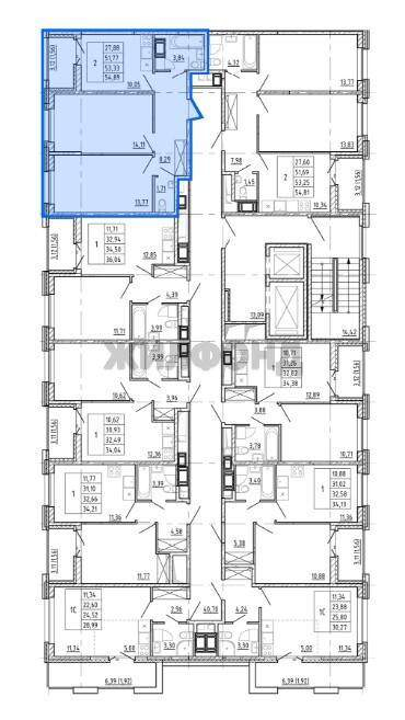 Квартира на продажу в городском посёлке Новоселье, Центральная улица, 30к2 фото №9