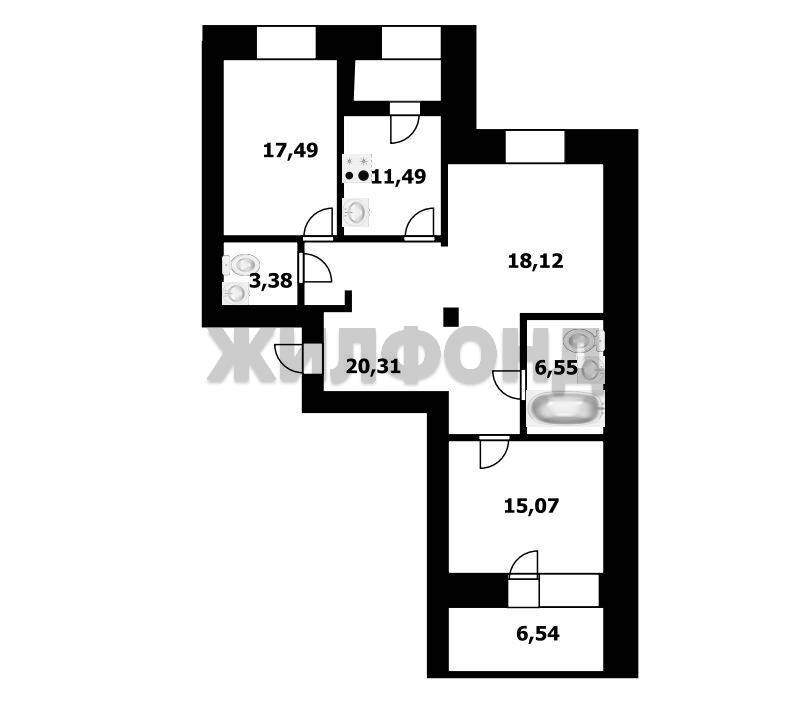 Квартира на продажу в Красноярске, Линейная улица, 105 фото №18