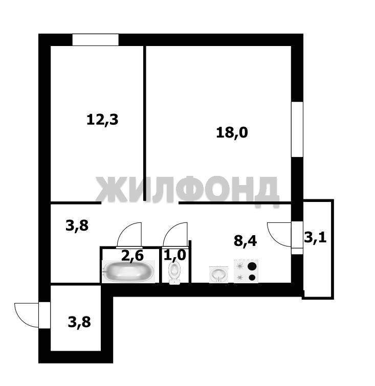 Квартира на продажу в Красноярске, Академика Киренского улица, 33 фото №14