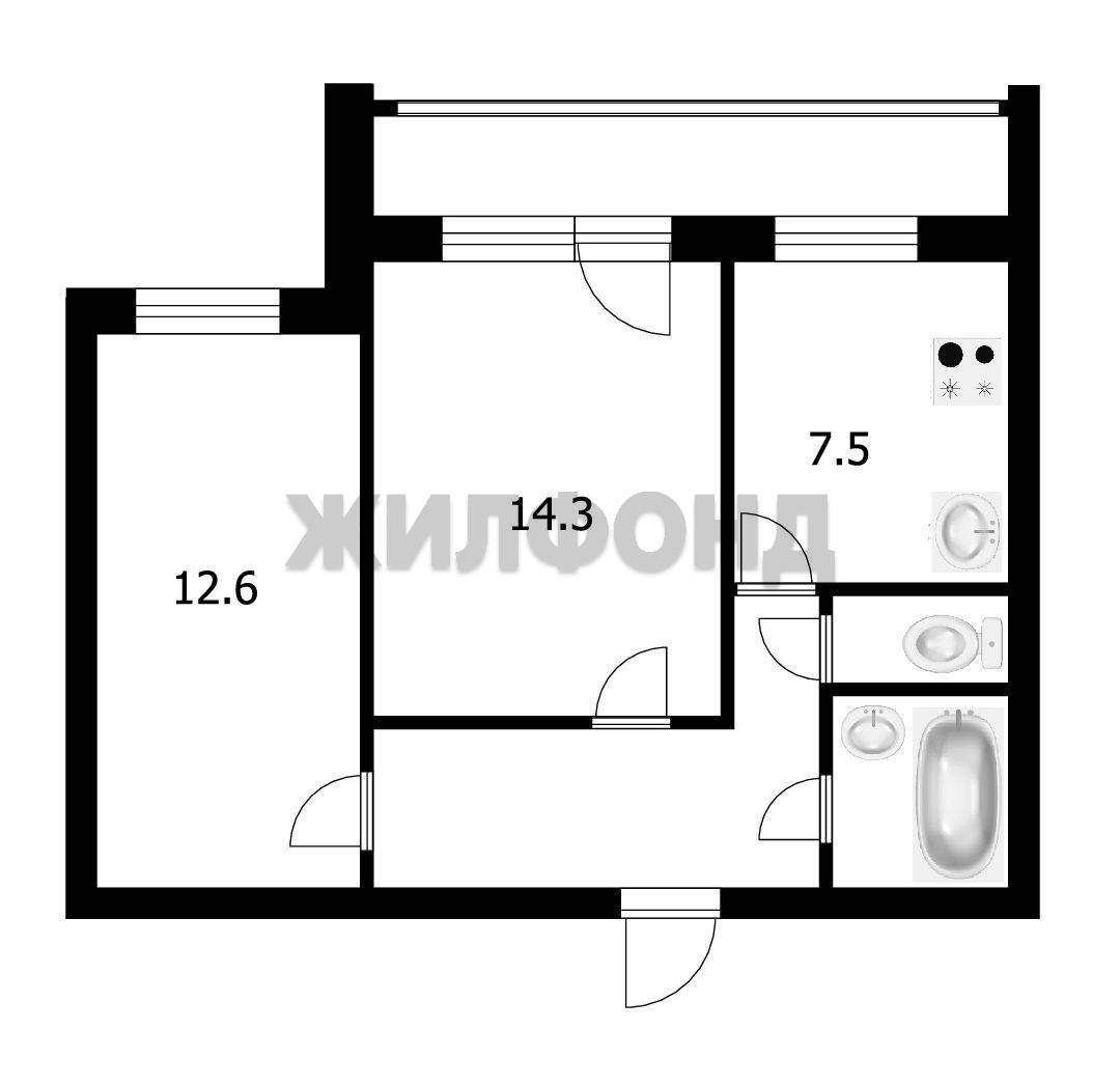 Квартира на продажу в Томске, Тверская улица, 75 фото №7