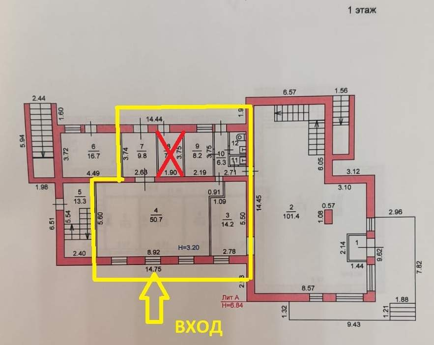 Сдам в аренду магазин 91 м.кв.