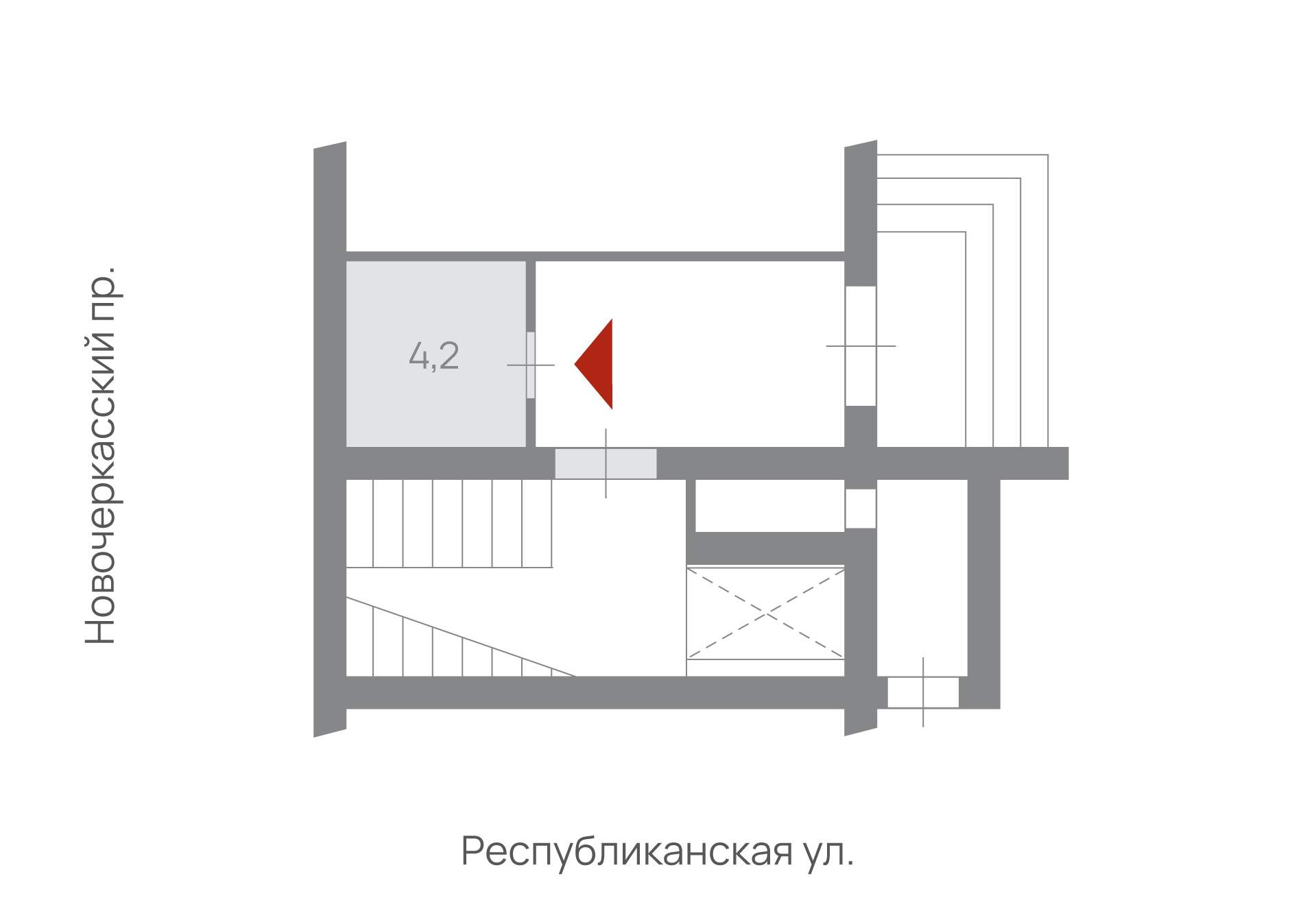 Продам офис 4.2 м.кв.