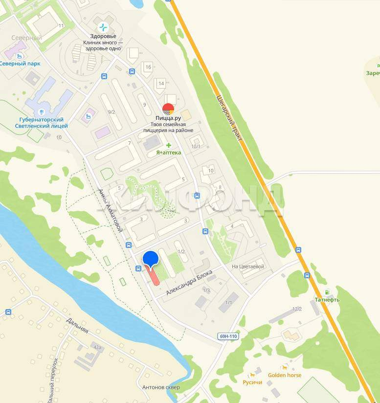 Квартира на продажу в деревне Кисловка, Анны Ахматовой улица, 1 фото №3
