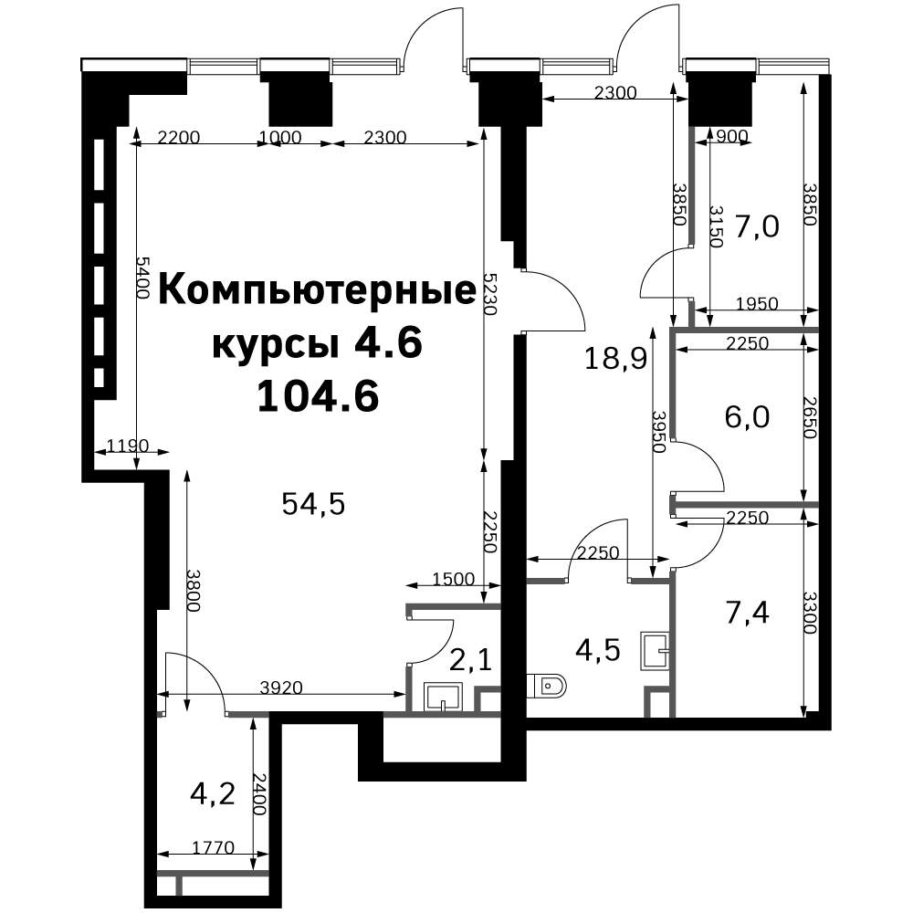 Продам офис 104.6 м.кв.