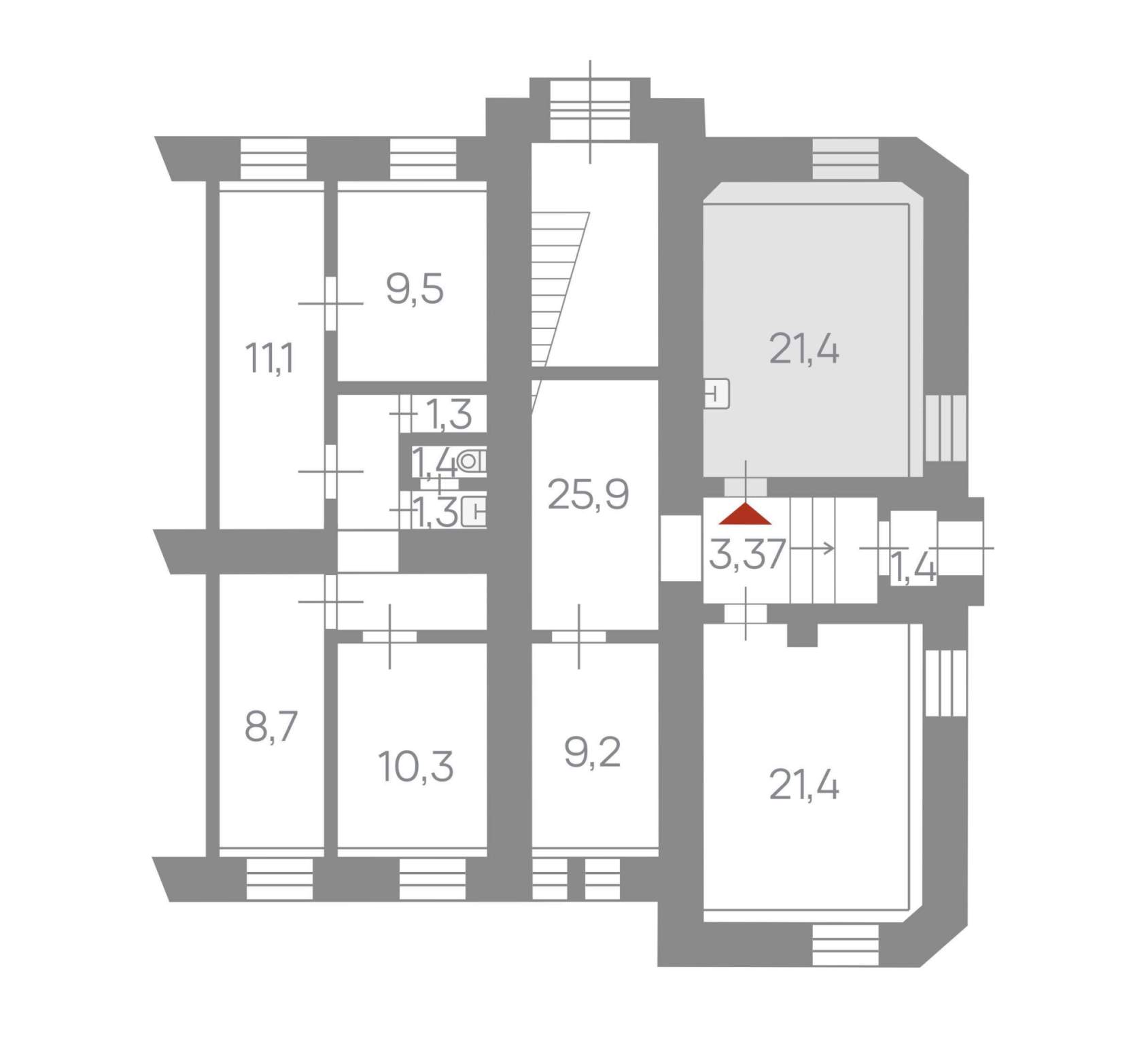 Продам офис 21.4 м.кв.