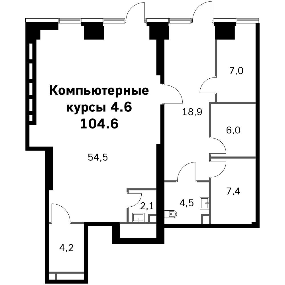 Продам офис 104.6 м.кв.