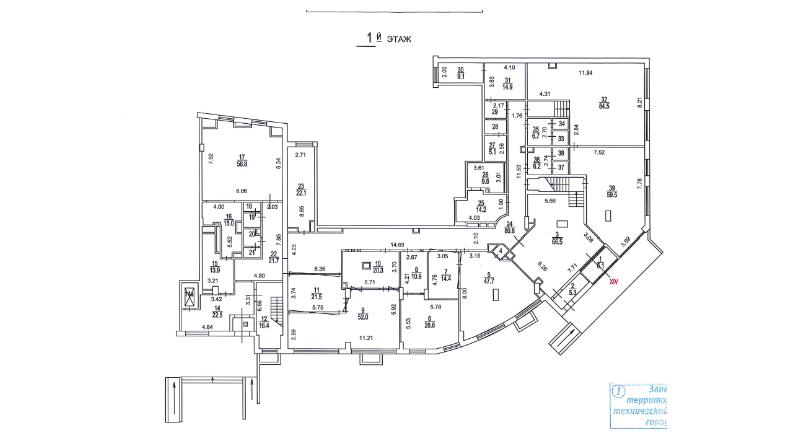 Сдам в аренду офис 1727.5 м.кв.