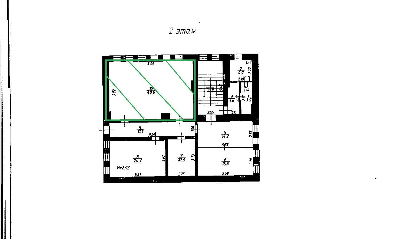 Сдам в аренду офис 48.6 м.кв.