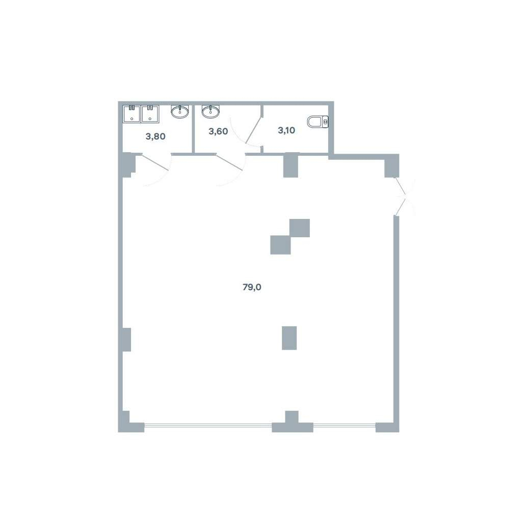 Продам помещение свободного назначения 89.5 м.кв.