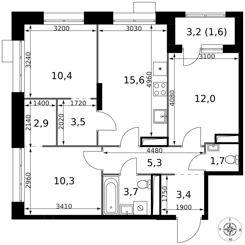 Продам помещение свободного назначения 2.1 м.кв.