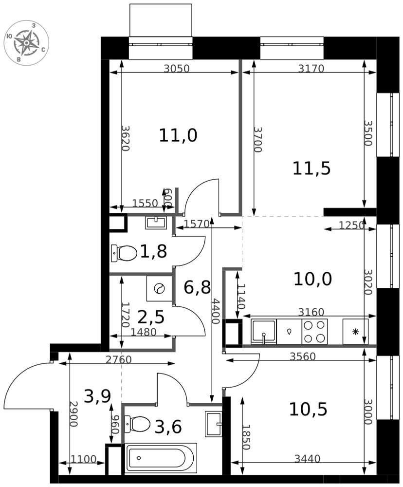 Продам помещение свободного назначения 3.3 м.кв.
