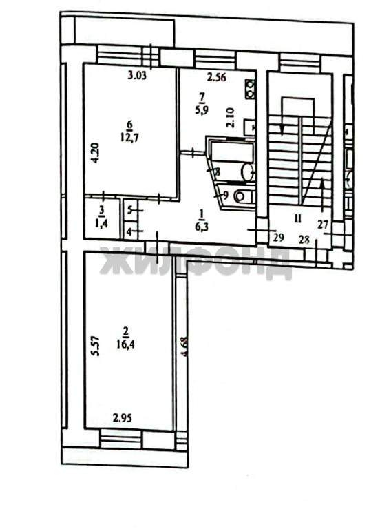 Квартира на продажу в Архангельске, Ломоносова проспект, 9/2 фото №12
