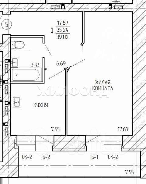 Квартира на продажу в Архангельске, Серафимовича улица, 69 фото №14