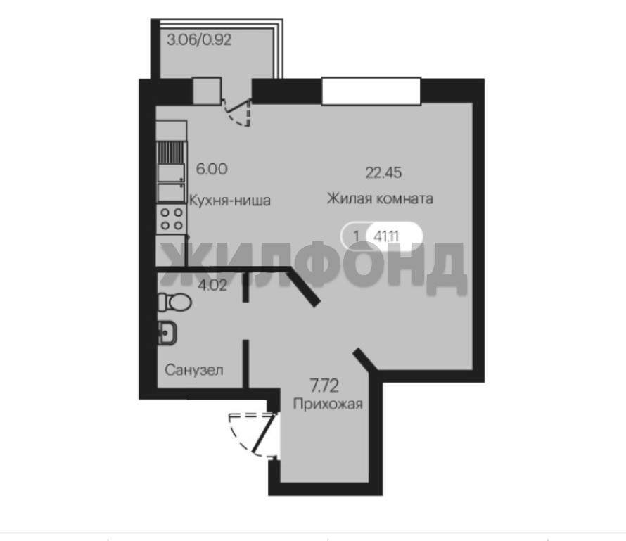 Квартира на продажу в Красноярске, Авиаторов улица, 3 фото №0
