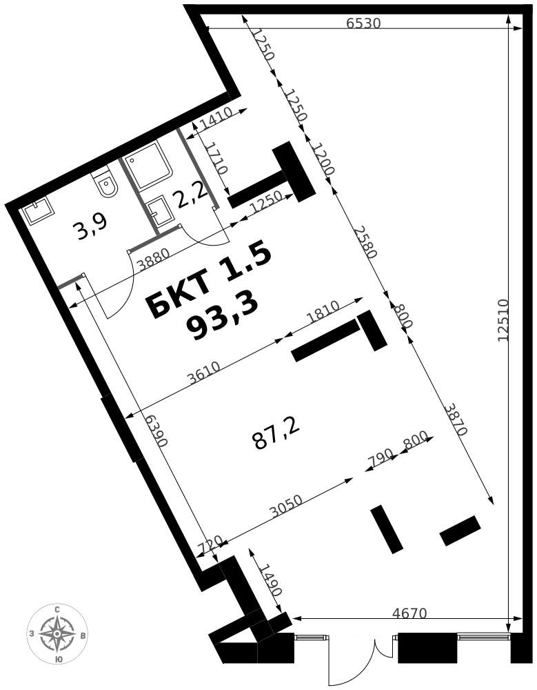 Продам помещение свободного назначения 93.3 м.кв.