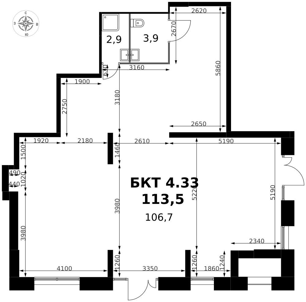 Продам помещение свободного назначения 113.5 м.кв.