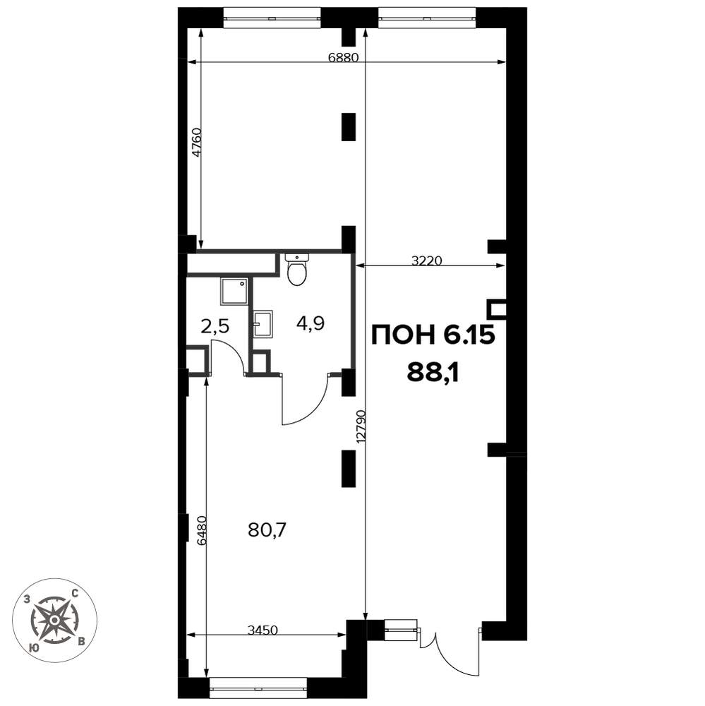 Продам помещение свободного назначения 88.2 м.кв.