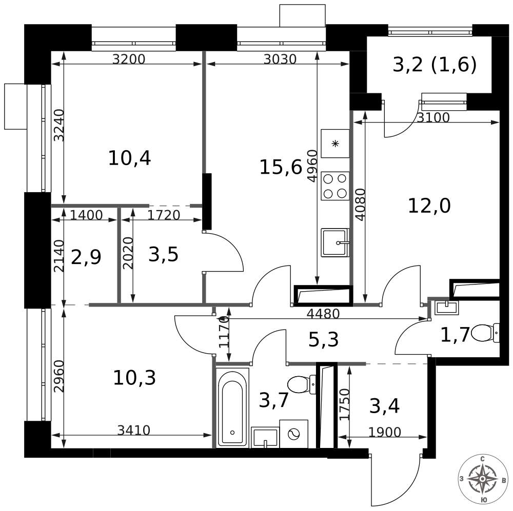 Продам помещение свободного назначения 2.1 м.кв.