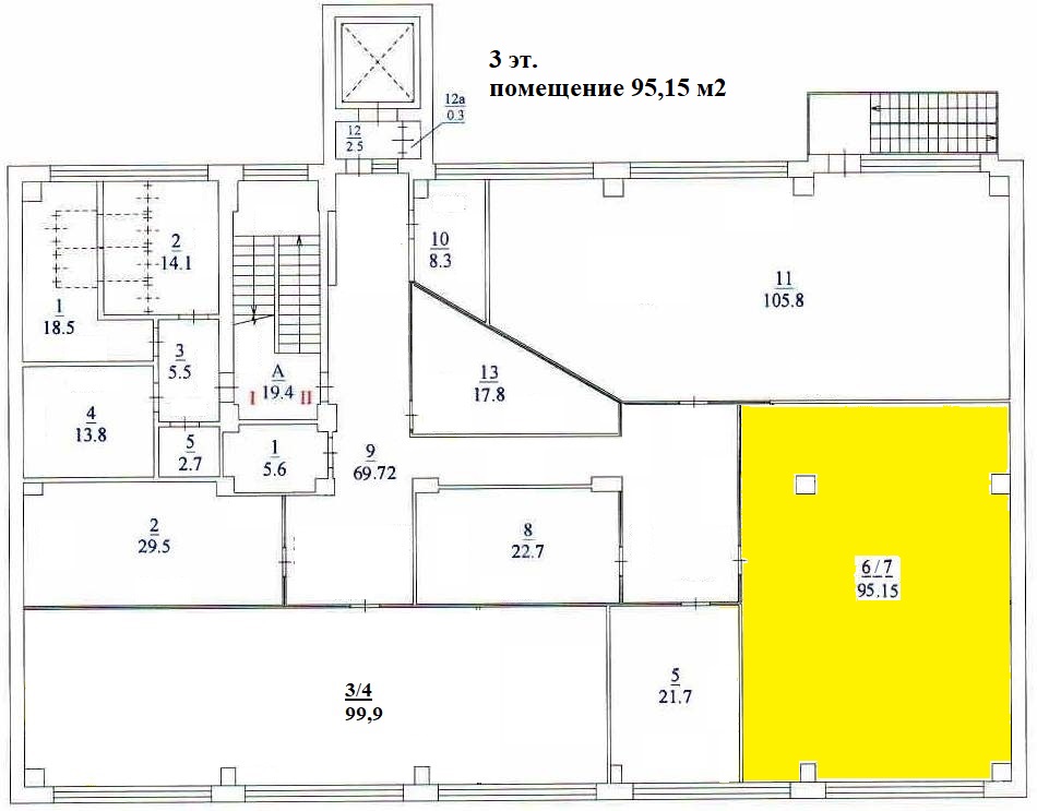 Сдам в аренду офис 95.2 м.кв.