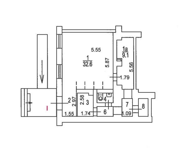 Продам помещение свободного назначения 57.7 м.кв.