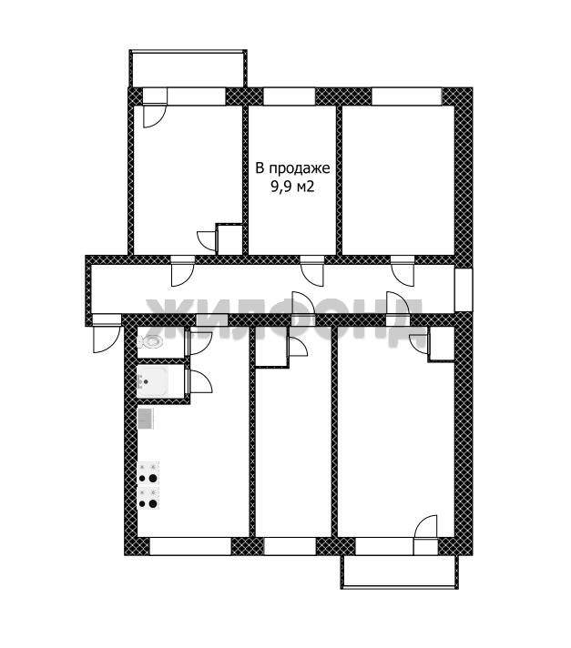 Комната на продажу в Южном, Дзержинского проспект, 25 фото №15