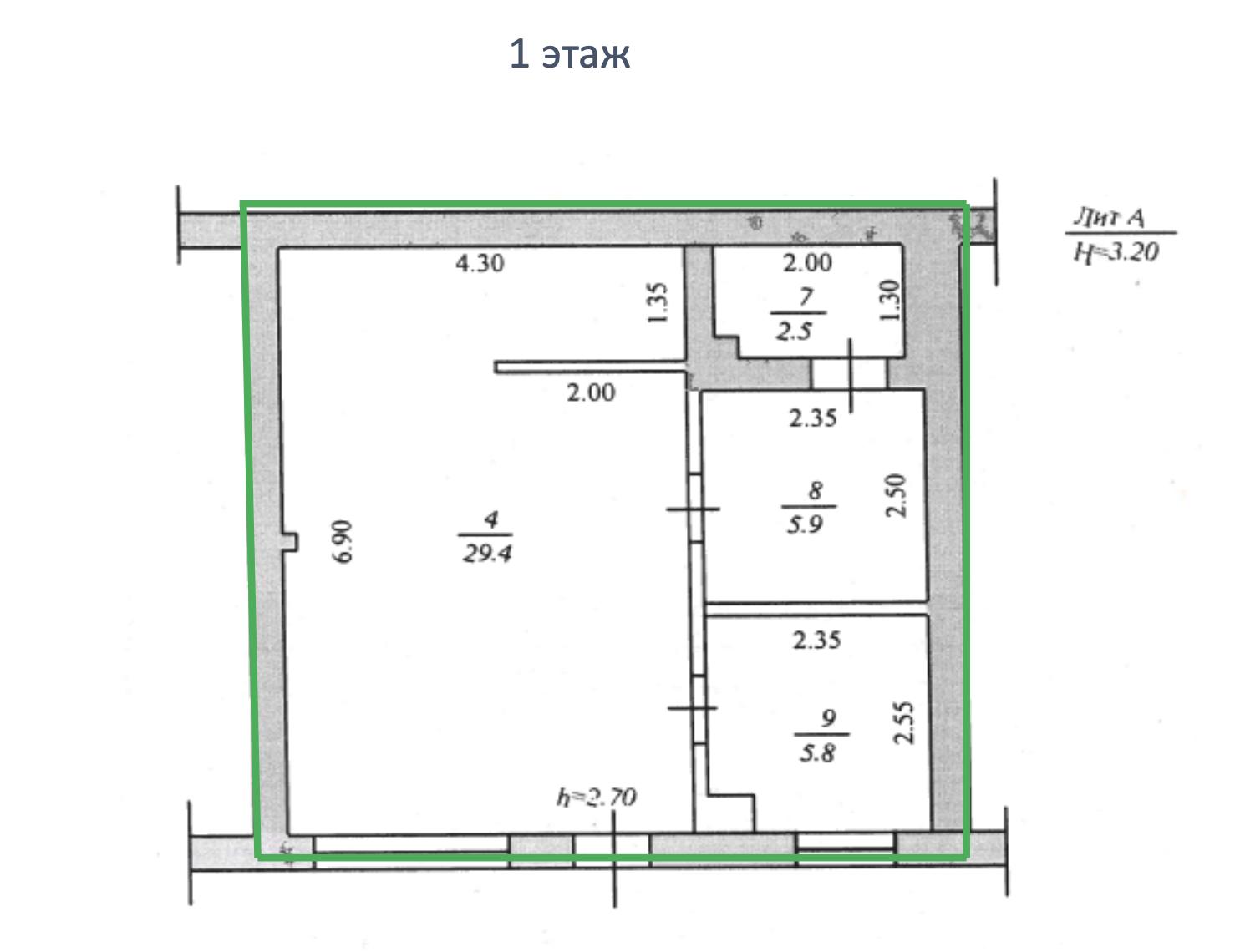 Сдам в аренду помещение свободного назначения 43.6 м.кв.