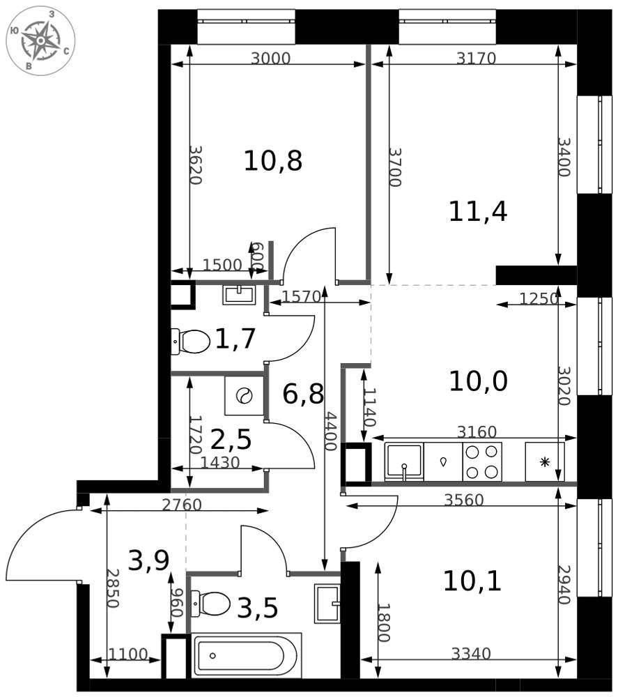 Продам помещение свободного назначения 3.2 м.кв.