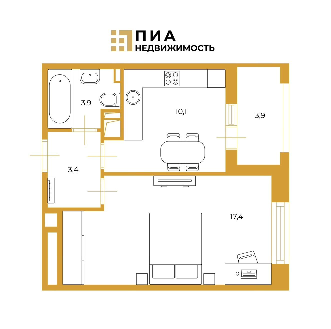 Квартира на продажу в Санкт-Петербурге, Уральская улица, 25к1 литера Б
