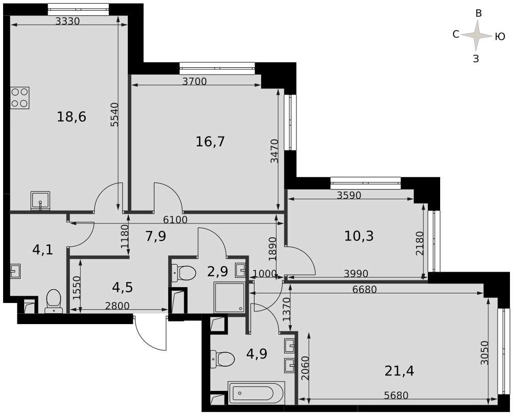Продам помещение свободного назначения 4.6 м.кв.