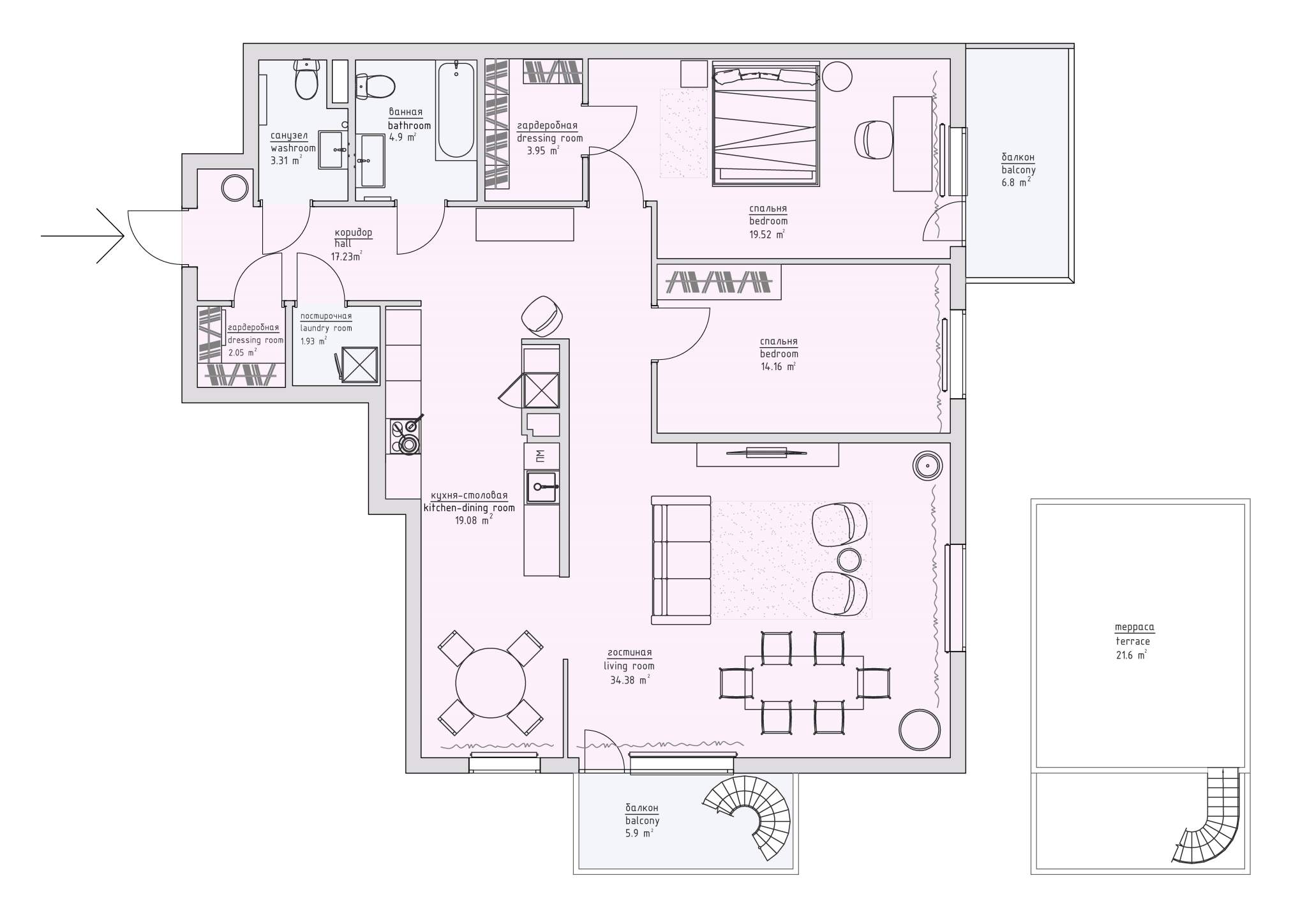 Квартира в аренду в Санкт-Петербурге, Реки Смоленки набережная, 35к1 литера А фото №1