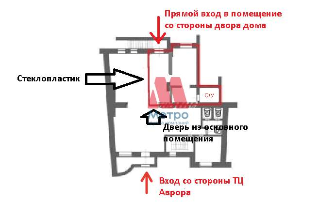 Сдам в аренду помещение свободного назначения 40 м.кв.