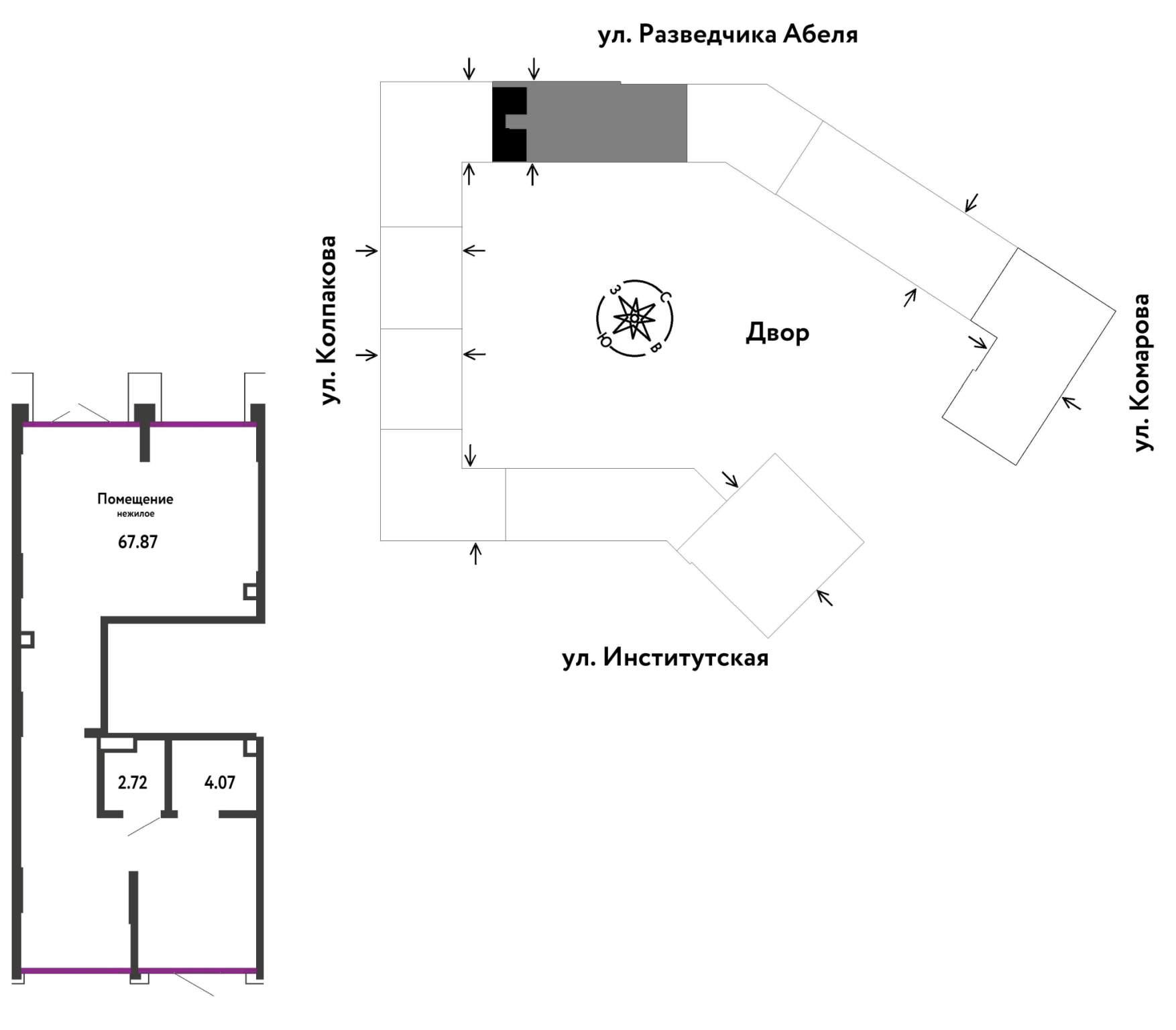 Продам магазин 74.7 м.кв.
