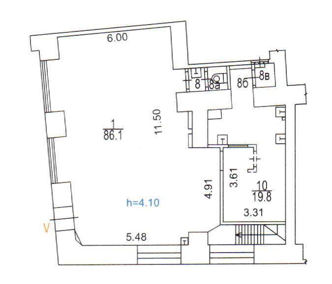 Сдам в аренду офис 165.6 м.кв.