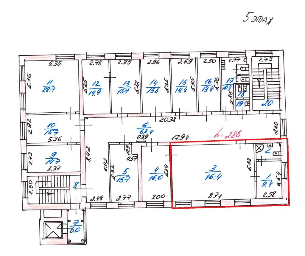 Сдам в аренду офис 63 м.кв.