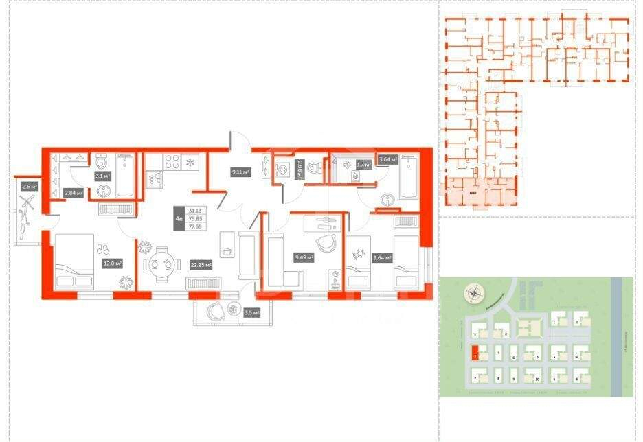 Квартира на продажу в Пушкине, Камероновская улица, 20 фото №11