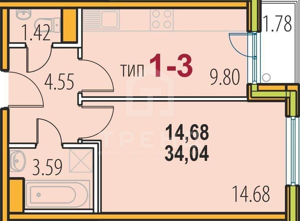 Квартира на продажу в Пушкине, Камероновская улица, 10стр2 фото №22