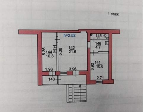 Сдам в аренду помещение свободного назначения 51.3 м.кв.