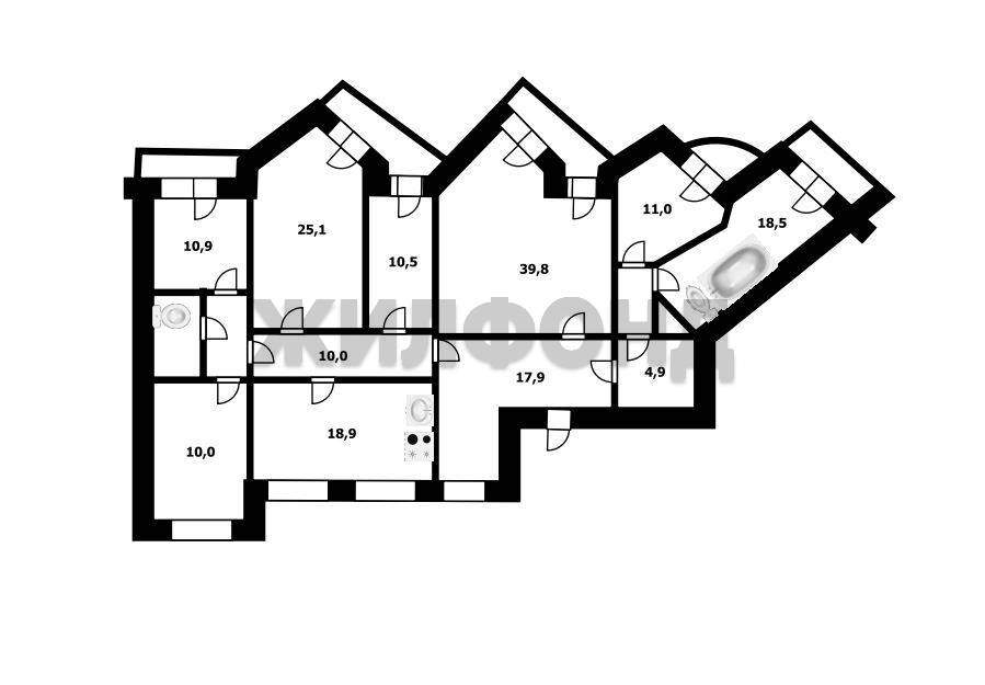 Квартира на продажу в Брянске, Московский микрорайон, 44 фото №21