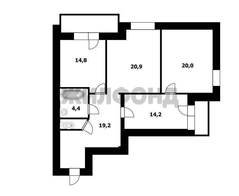 Квартира на продажу в Брянске, Костычева улица, 68 фото №18