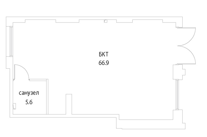 Сдам в аренду помещение свободного назначения 72.5 м.кв.