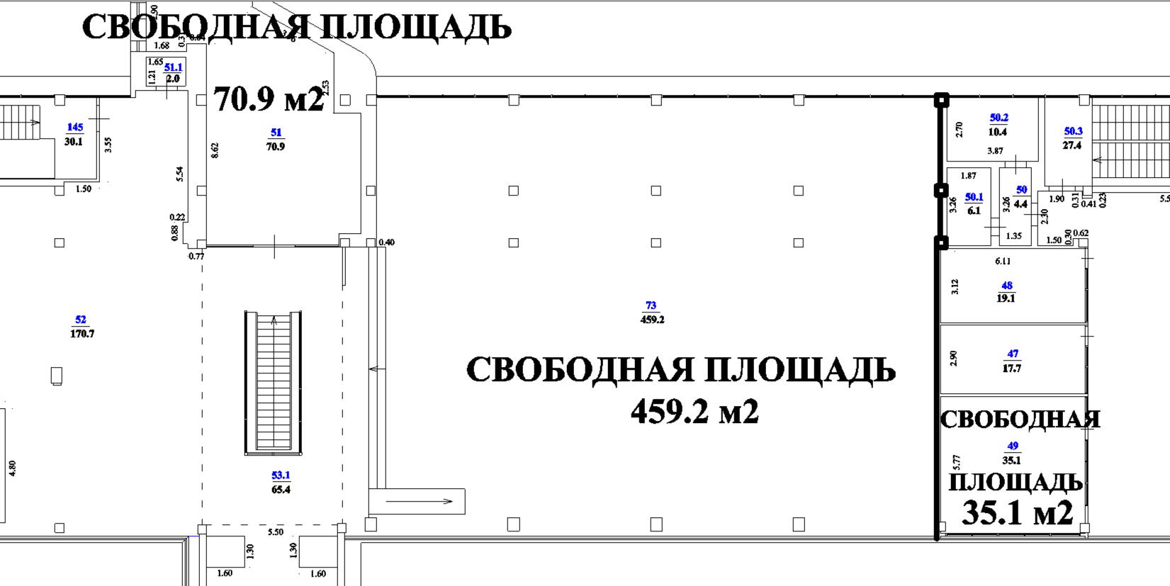 Сдам в аренду помещение свободного назначения 459 м.кв.