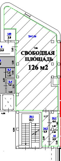 Сдам в аренду помещение свободного назначения 126 м.кв.