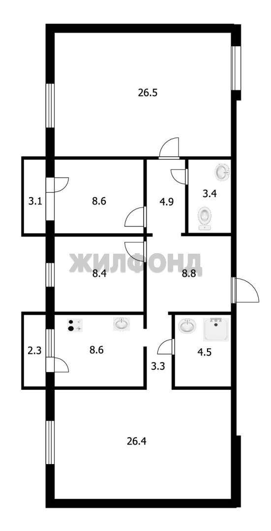Квартира на продажу в Иркутске, Донская улица, 12а фото №19