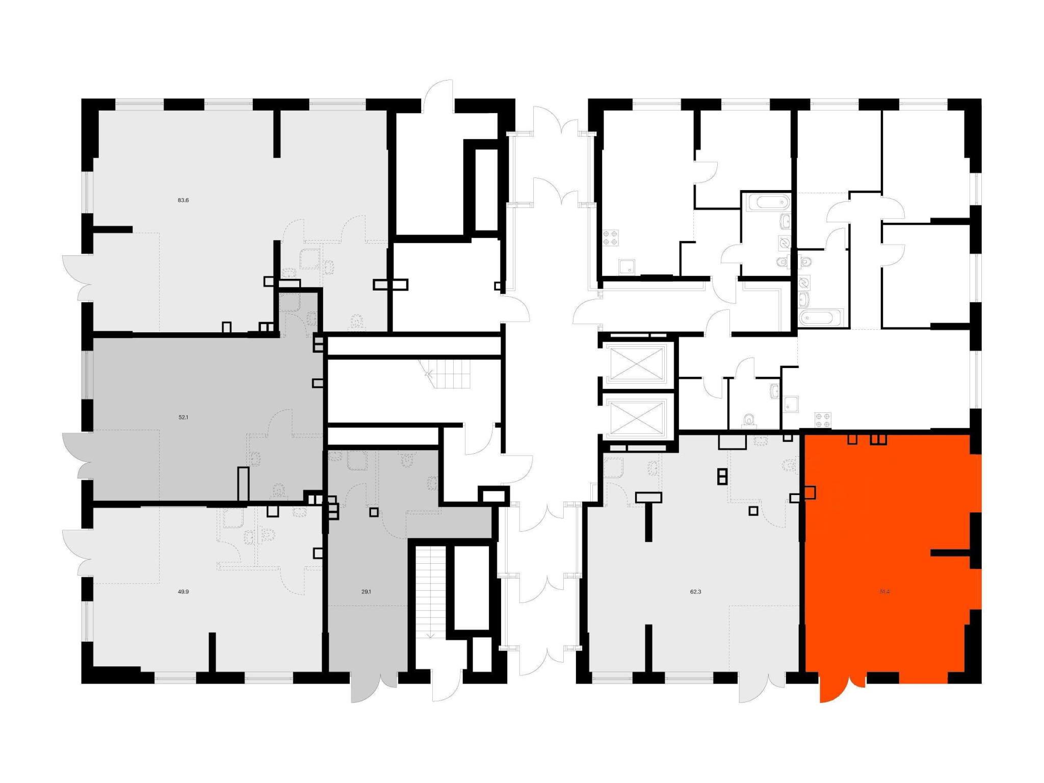 Продам помещение свободного назначения 51.4 м.кв.