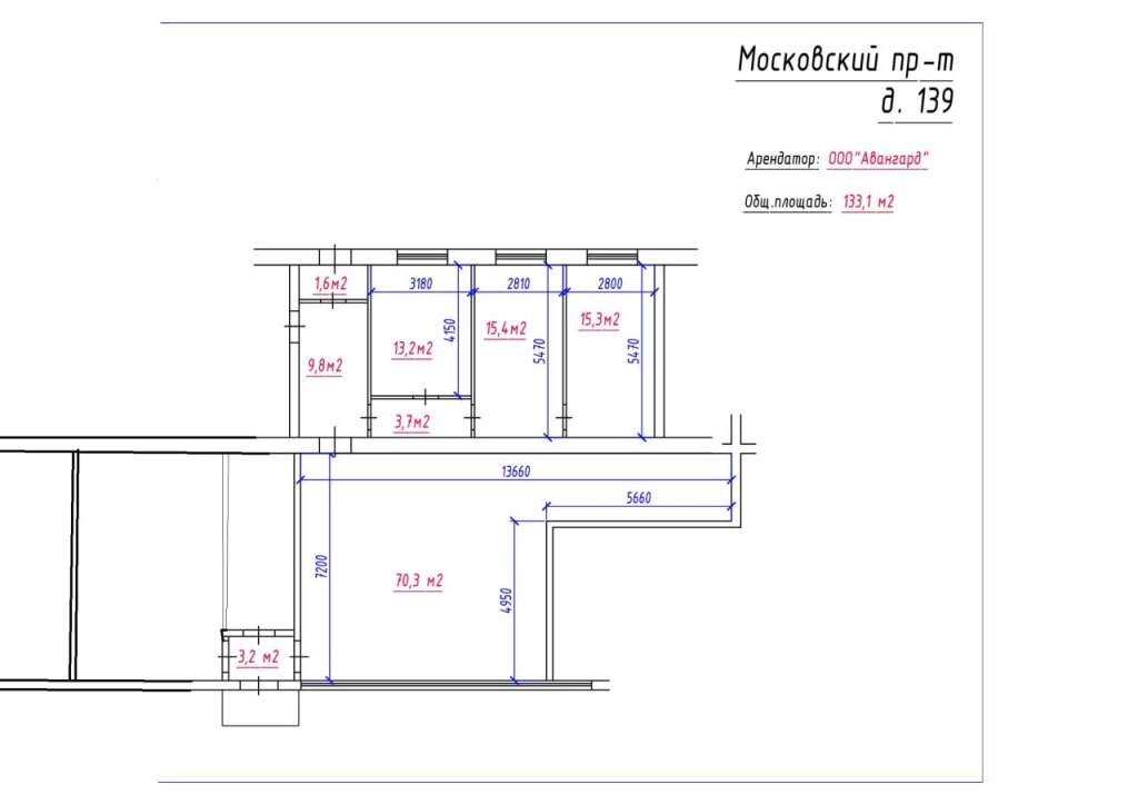 Сдам в аренду помещение свободного назначения 132.5 м.кв.