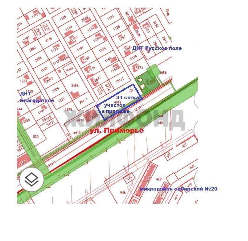 Продам земельный участок 3100 м.кв.