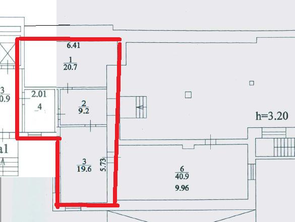 Сдам в аренду помещение свободного назначения 55.7 м.кв.