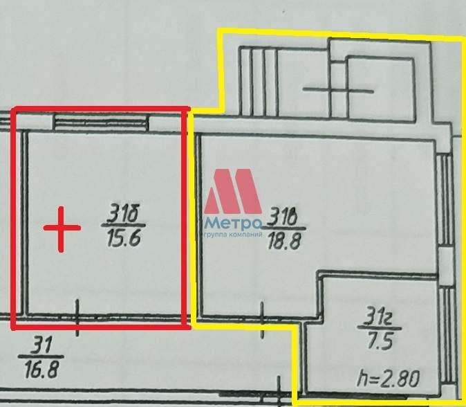 Сдам в аренду помещение свободного назначения 26.3 м.кв.