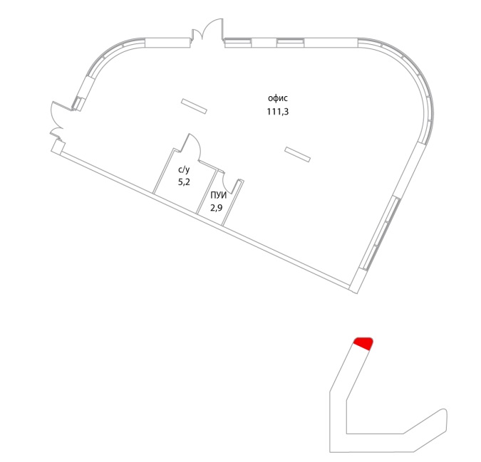 Сдам в аренду помещение свободного назначения 119.4 м.кв.