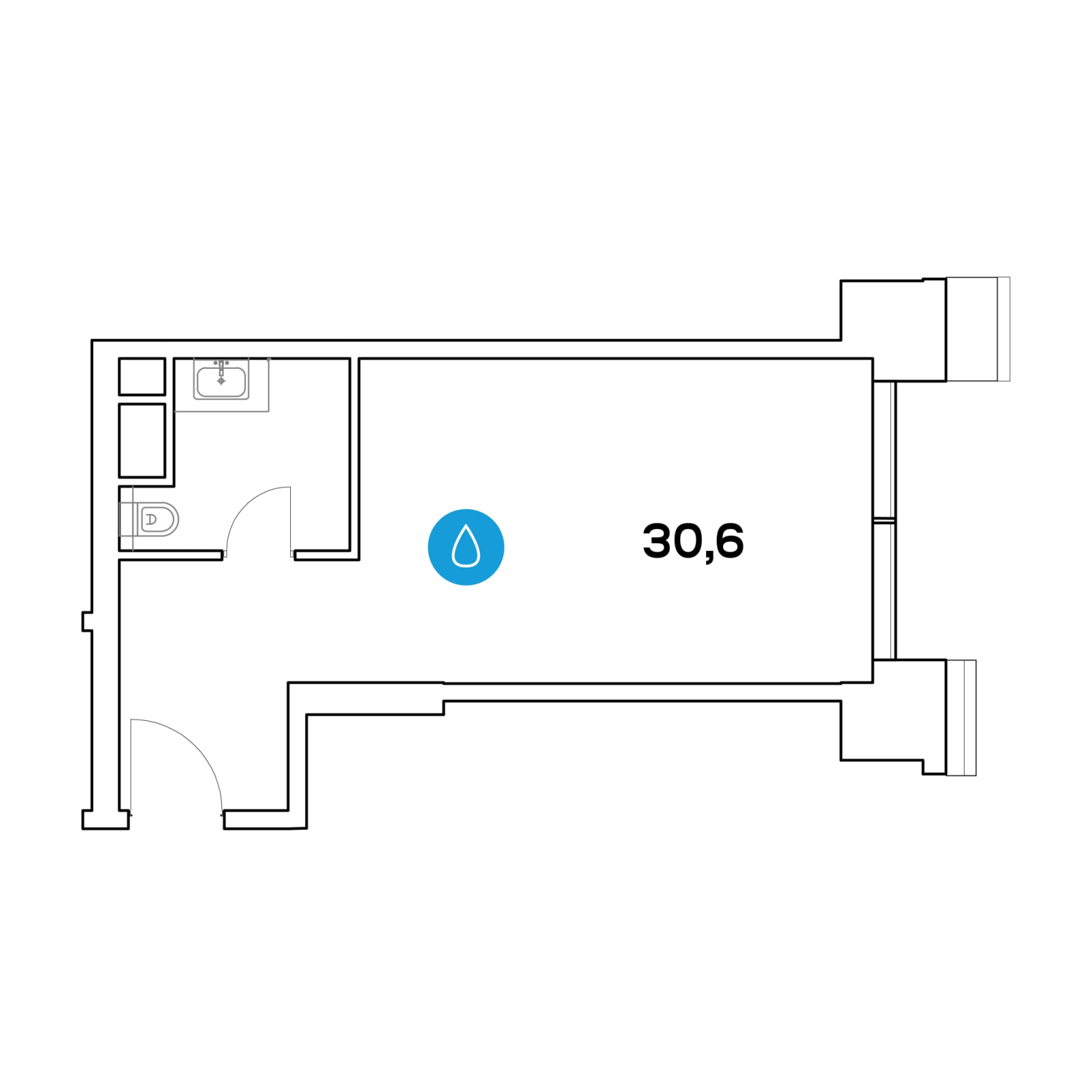 Продам офис 30.6 м.кв.
